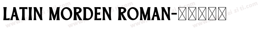 latin morden roman字体转换